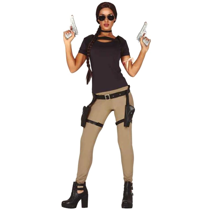 DEGUISEMENT AVENTURIERE JEU VIDEO TAILLE S