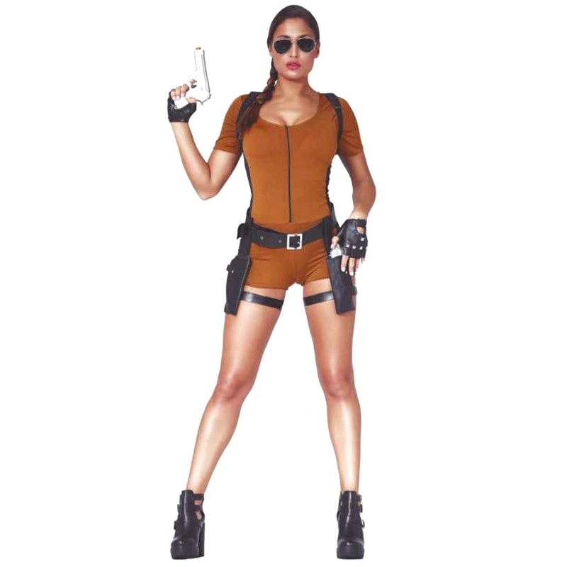 DEGUISEMENT AVENTURIERE JEU VIDEO TAILLE L-XL