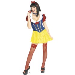 DEGUISEMENT BLANCHE NEIGE COURTE TAILLE L
