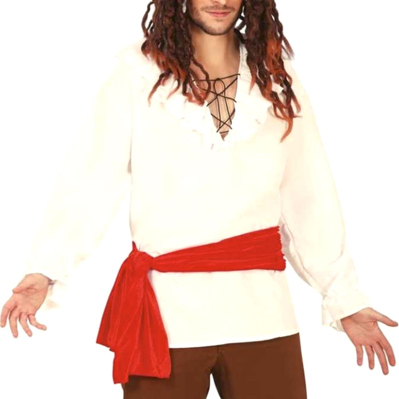 DEGUISEMENT CHEMISE PIRATE BLANCHE TAILLE M