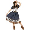 DEGUISEMENT COWGIRL ROBE MARRON TAILLE S