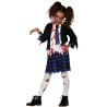 DEGUISEMENT ECOLIERE ZOMBIE EN SANG TAILLE 7-9 ANS 