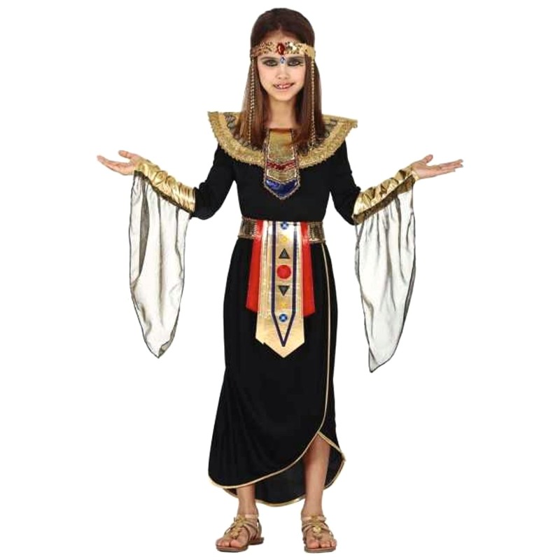 DEGUISEMENT EGYPTIENNE NOIRE TAILLE 5/6 ANS
