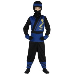 DEGUISEMENT ENFANT NINJA BLEU TAILLE 10-12 ANS