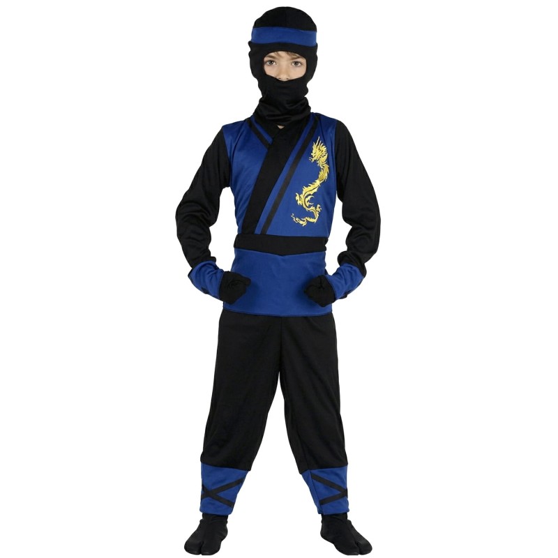 DEGUISEMENT ENFANT NINJA BLEU TAILLE 10-12 ANS