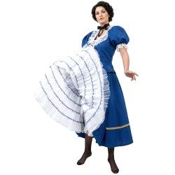 DEGUISEMENT ENSEMBLE FRENCH CANCAN BLEU TAILLE 36