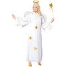 DEGUISEMENT FEMME ANGE BLANC AVEC ETOILE OR TAILLE M