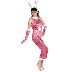 DEGUISEMENT LAPIN ROSE SEXY PANTALON/TOP TAILLE 38