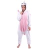 DEGUISEMENT LICORNE KIGURUMI BLANCHE/ROSE TAILLE XL