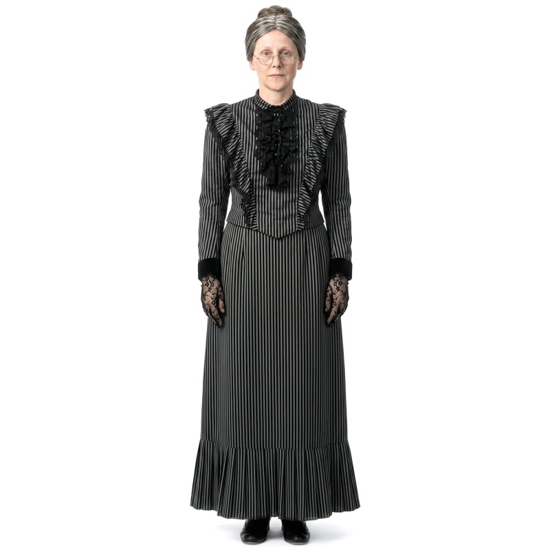 DEGUISEMENT MAMIE DE 1900 ROBE GRISE TAILLE 38