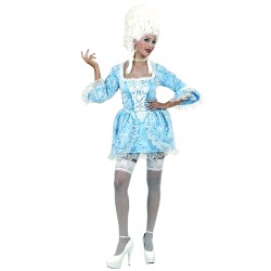 DEGUISEMENT MARQUISE BAROQUE SEXY BLEUE TAILLE L