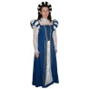 DEGUISEMENT MEDIEVAL BLEU ET BLANCHE TAILLE 40