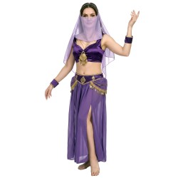 DEGUISEMENT ORIENTALE MAUVE /OR TAILLE 42/44