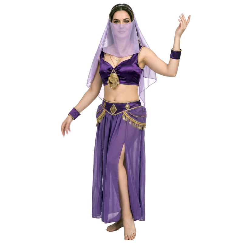DEGUISEMENT ORIENTALE MAUVE /OR TAILLE 42/44