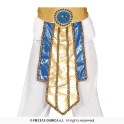DEGUISEMENT PHARAON EGYPTIEN TOUTANKAMON BLANC ET OR TAILLE 5-6 ANS
