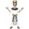 DEGUISEMENT PHARAON EGYPTIEN TOUTANKAMON BLANC ET OR TAILLE 7-9 ANS