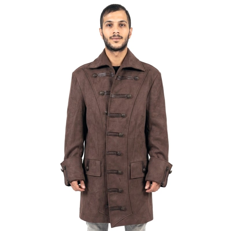 DEGUISEMENT VESTE PIRATE MARRON TAILLE L-XL