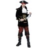 DEGUISEMENT PIRATE VELOUR NOIR ET OR TAILLE 48/50