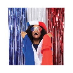 RIDEAU LAME BLEU BLANC ROUGE 1 X 2 M