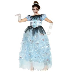 DEGUISEMENT PRINCESSE ZOMBIE BLEUE TAILLE M