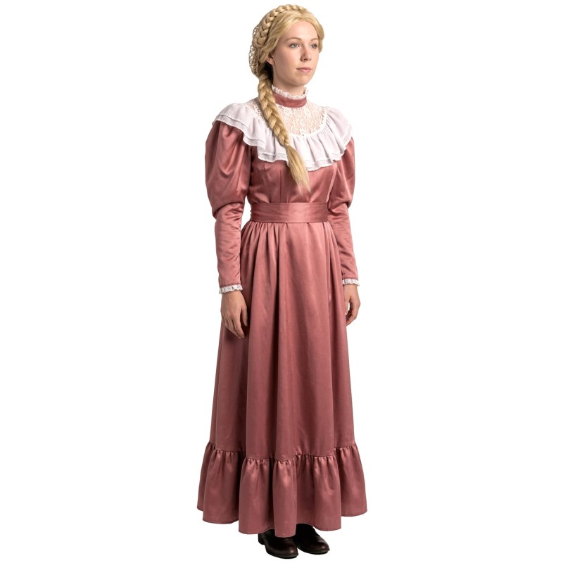 DEGUISEMENT ROBE ROSE 1900 TAILLE M