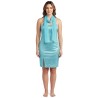 DEGUISEMENT ROBE TURQUOISE PAILLETTEE ARGENT TAILLE 36-38