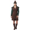 DEGUISEMENT ROBIN DES BOIS FEMME MEDIEVALE MARRON ET VERT TAILLE M-L