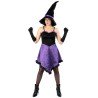 DEGUISEMENT SORCIERE ROBE BUSTIER VIOLETTE COURTE TAILLE UNIQUE
