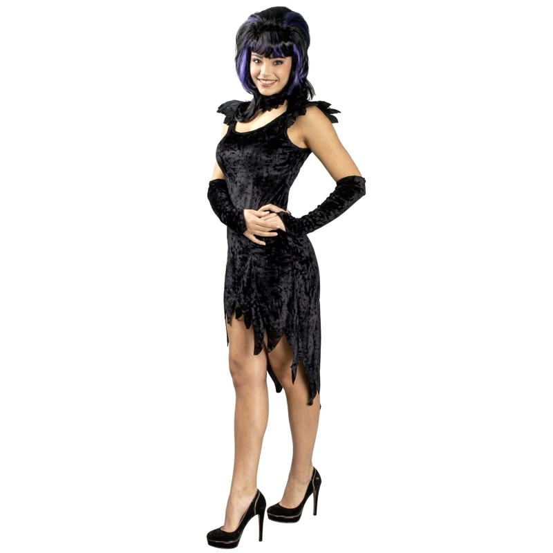 DEGUISEMENT SORCIERE VELOURS NOIR TAILLE 36/38