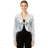 DEGUISEMENT VESTE A SEQUIN ARGENT FEMME TAILLE 46