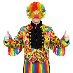 DEGUISEMENT VESTE CHIC CLOWN TOURNESOL MULTI TAILLE L