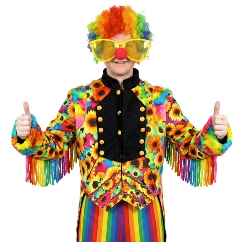 DEGUISEMENT VESTE CHIC CLOWN TOURNESOL MULTI TAILLE L