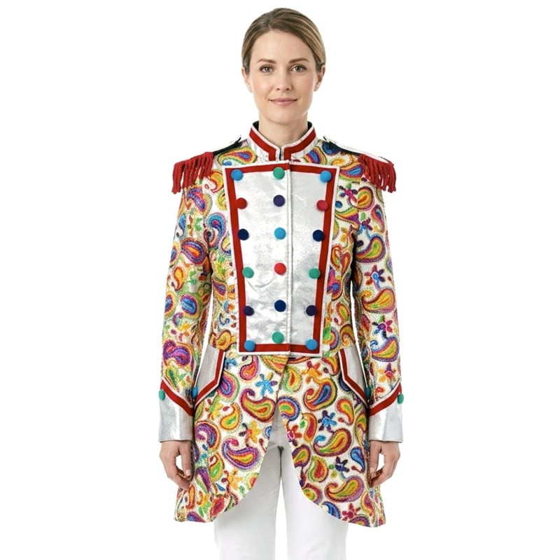 DEGUISEMENT VESTE MADAME LOYAL TAILLE XS/S MULTICOLORE