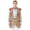 DEGUISEMENT VESTE MADAME LOYAL TAILLE XS/S MULTICOLORE