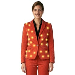 DEGUISEMENT VESTE ROUGE PAILLETTE TAILLE STANDARD 