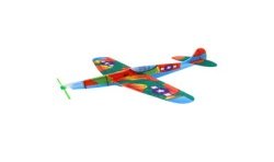 AVION PLANEUR POLYSTYRENE 18 X 19 CM ASSORTI