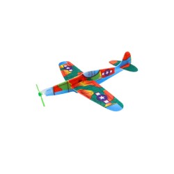 AVION PLANEUR POLYSTYRENE 18 X 19 CM ASSORTI