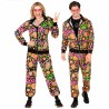 DEGUISEMENT SURVETEMENT PEACE AND LOVE HIPPIE NEON TAILLE M