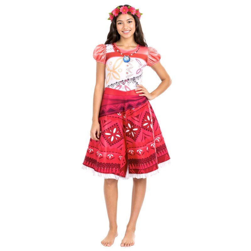 DEGUISEMENT PRINCESSE VAIANA OU MOANA ROBE SIMPLE FILM 2 TAILLE 130 CM