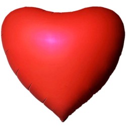 BALLON METALLIQUE GEANT COEUR RED OU ROUGE 140 CM