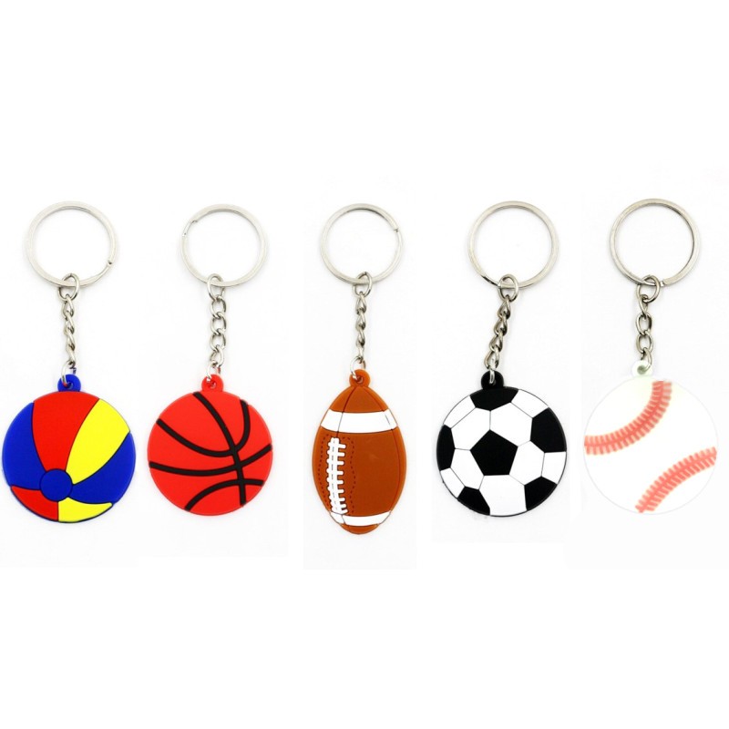 5 PORTE CLES SPORT JOUET A PINATA