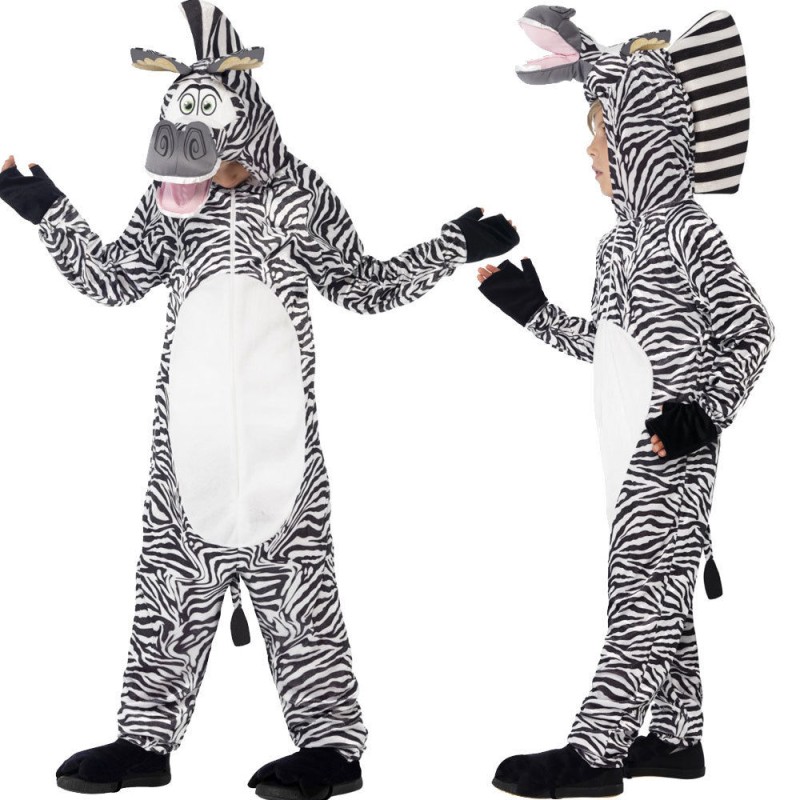 DEGUISEMENT MADAGASCAR ZEBRE MARTY TAILLE 7-9 ANS