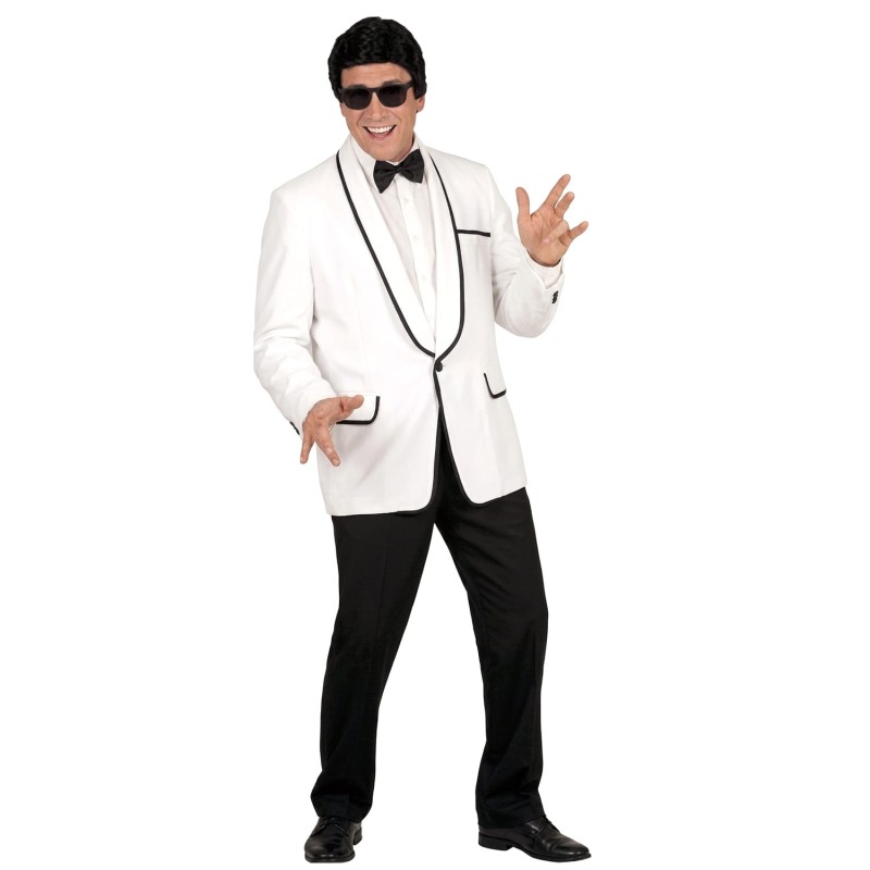DEGUISEMENT VESTE BLANCHE LISERET NOIR MR. STYLE TAILLE XL 