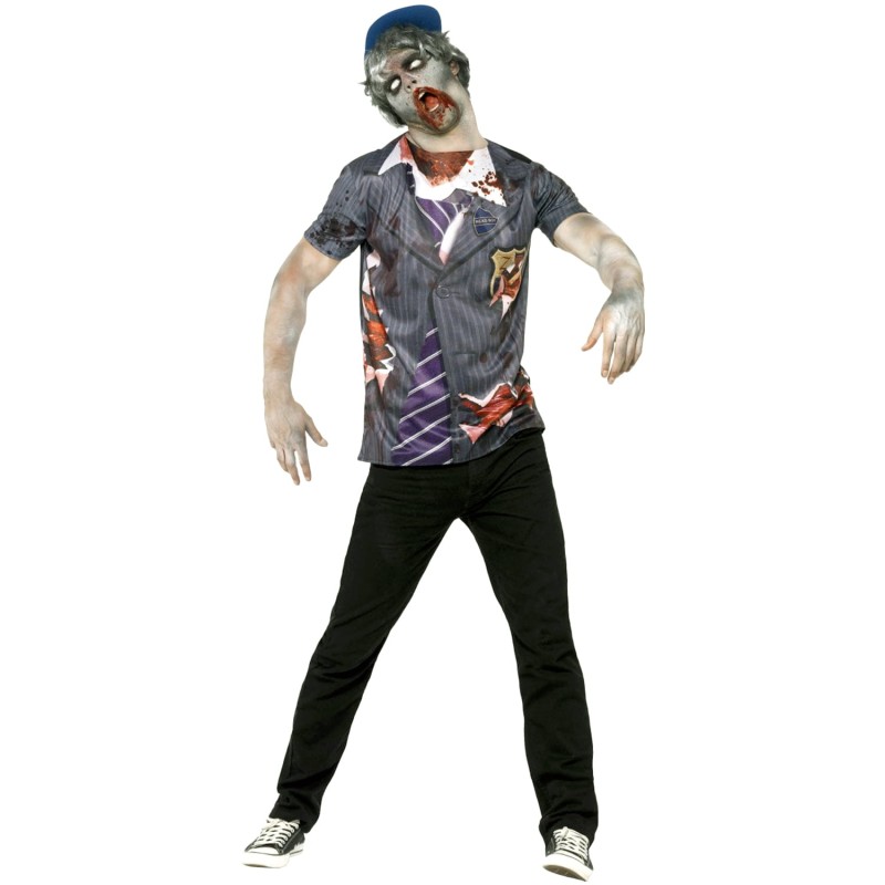 DEGUISEMENT ZOMBIE ECOLIER TEE-SHIRT TAILLE L