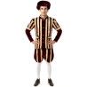 DEGUISEMENT TROUBADOUR LUXE BORDEAUX ET OR TAILLE S