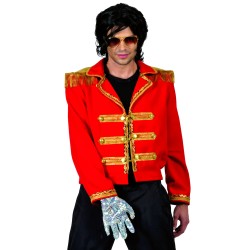 DEGUISEMENT VESTE MICKAEL JACKSON ROUGE TAILLE 48-50