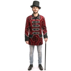 DEGUISEMENT VESTE ROUGE ET NOIR TAILLE STANDARD