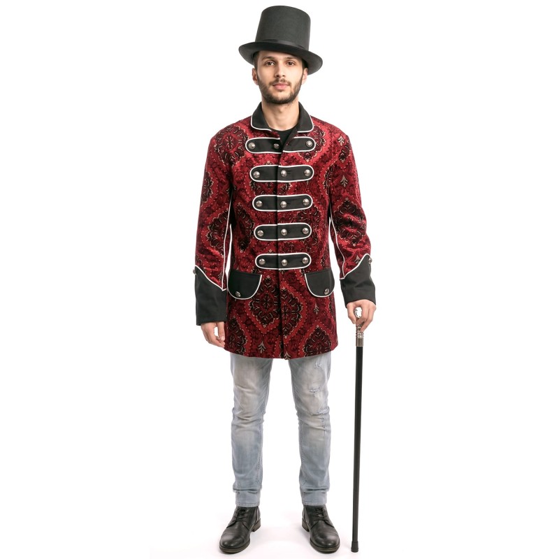DEGUISEMENT VESTE ROUGE ET NOIR TAILLE STANDARD