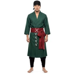 DEGUISEMENT RORONOA ZORO ONE PIECE VERT 2 ANS APRES TAILLE XL