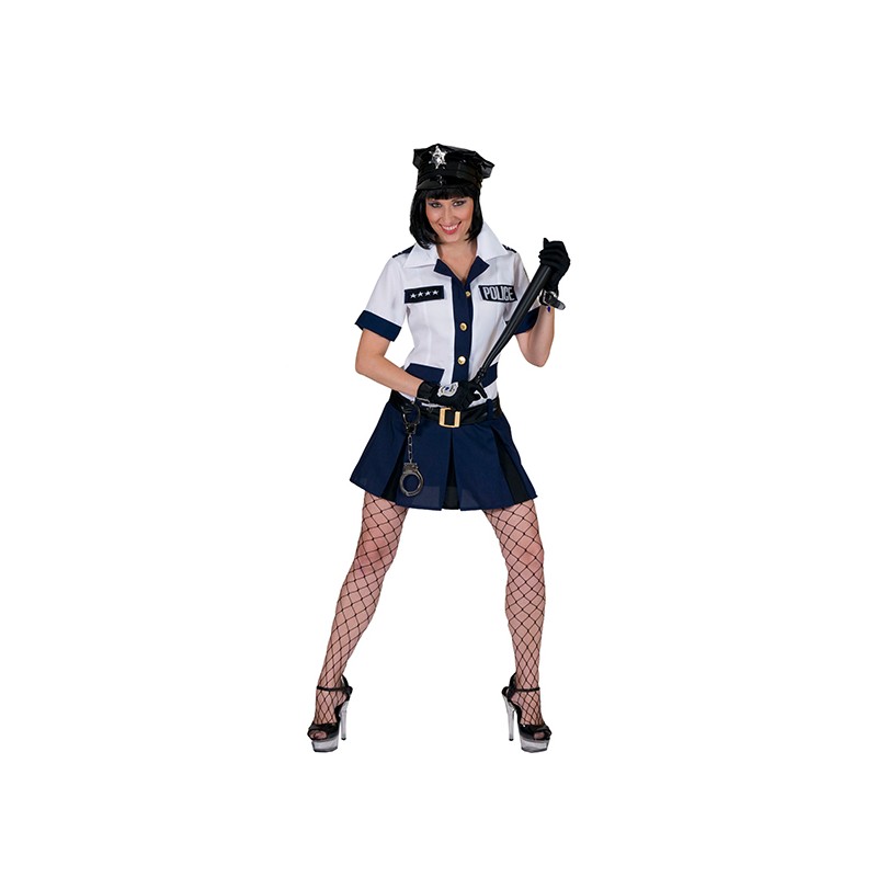 DEGUISEMENT ROBE POLICIERE BLEU/BLANC TAILLE 40/42